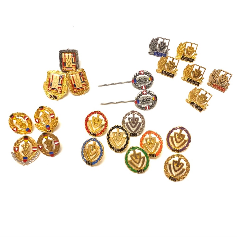 Volksmarching Walking Award Pins Collection